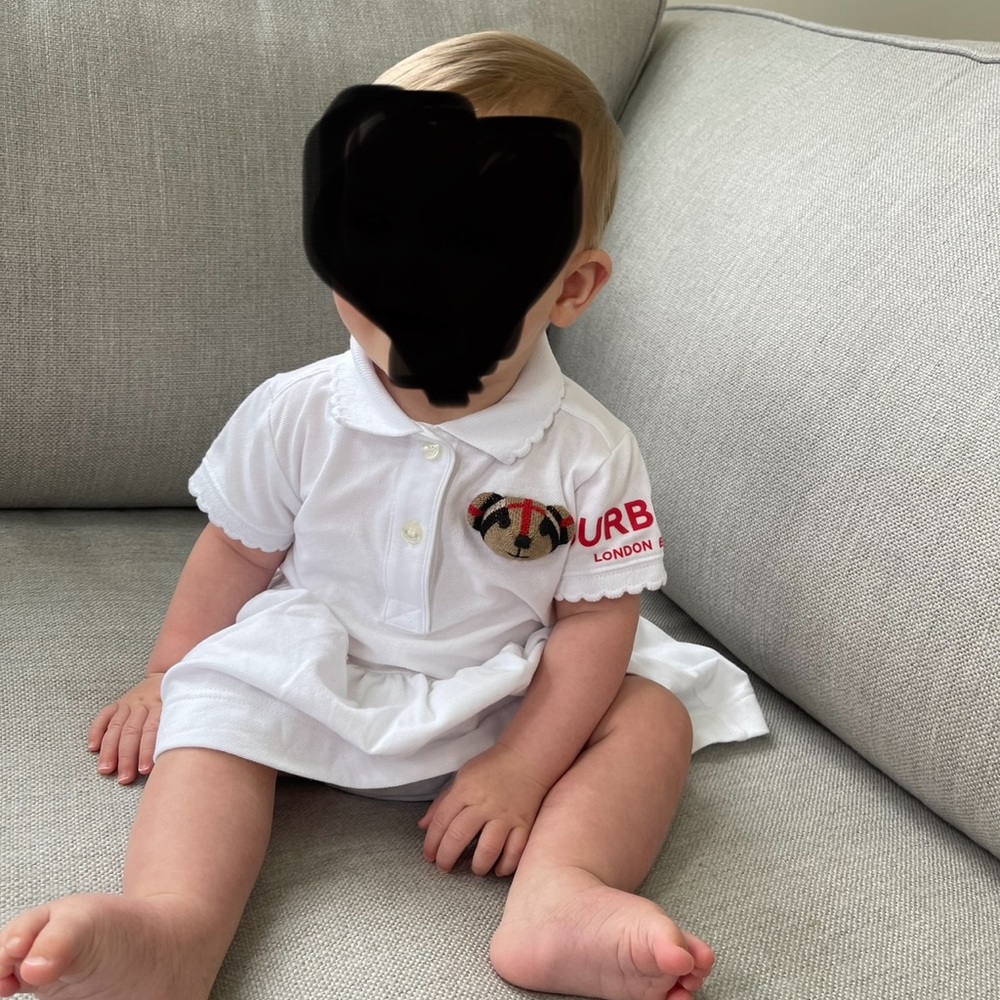 Burberry White Kids Casual Dress